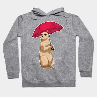 Meerkat Rain Umbrella Hoodie